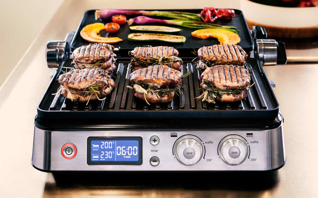 Braun MultiGrill 9 CG9043 Black з електронними термостатами, характеристики страв