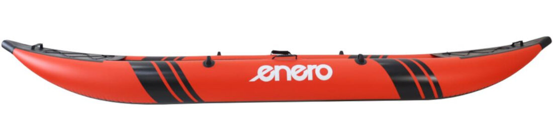 Kajak ENERO 1054070 Komory Powietrzne 3 komory powietrzne 2 boczne dmuchana podłoga technologia drop-stitch dodatkowe bezpieczeństwo stabilność wykonanie laminowany PVC warunki atmosferyczne solidna konstrukcja