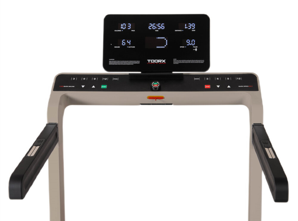 Bieżnia elektryczna TOORX Mirage C60 PB 2940W 18km-h roznorodne programy treningowe 12 zdefiniowanych profili programowych 1 program manualny program Body Fat 2 programy uzytkownika 2 programy HRC