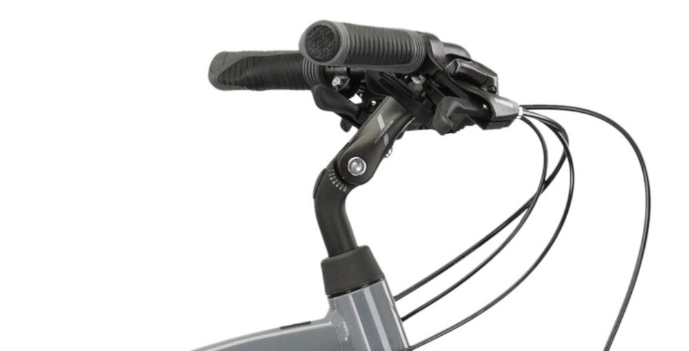 Rower trekkingowy KROSS Trans 1.0 M17 28 cali męski Szaro-czarny stalowa kierownica aluminiowy wspornik antyposlizgowy material bezpieczenstwo