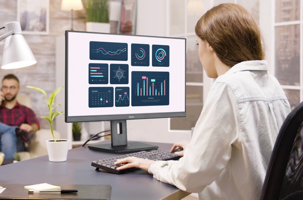 Monitor IIYAMA ProLite XUB2797QSNP-B1 27 2560x1440px IPS 100Hz 1 ms [MPRT] matryca odwzorowanie kolory sRGB kąty widzenia rozdzielczość