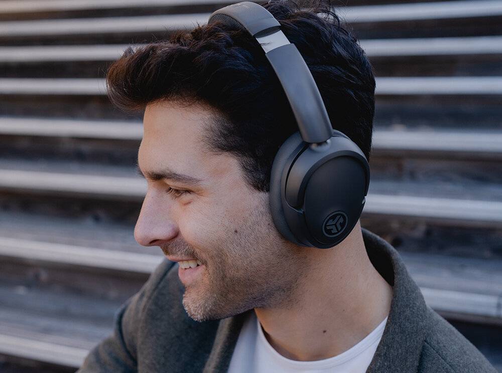 Słuchawki nauszne JLAB Jbuds Lux ANC aktywna redukcja szumow dzwieki anc zaklocenia