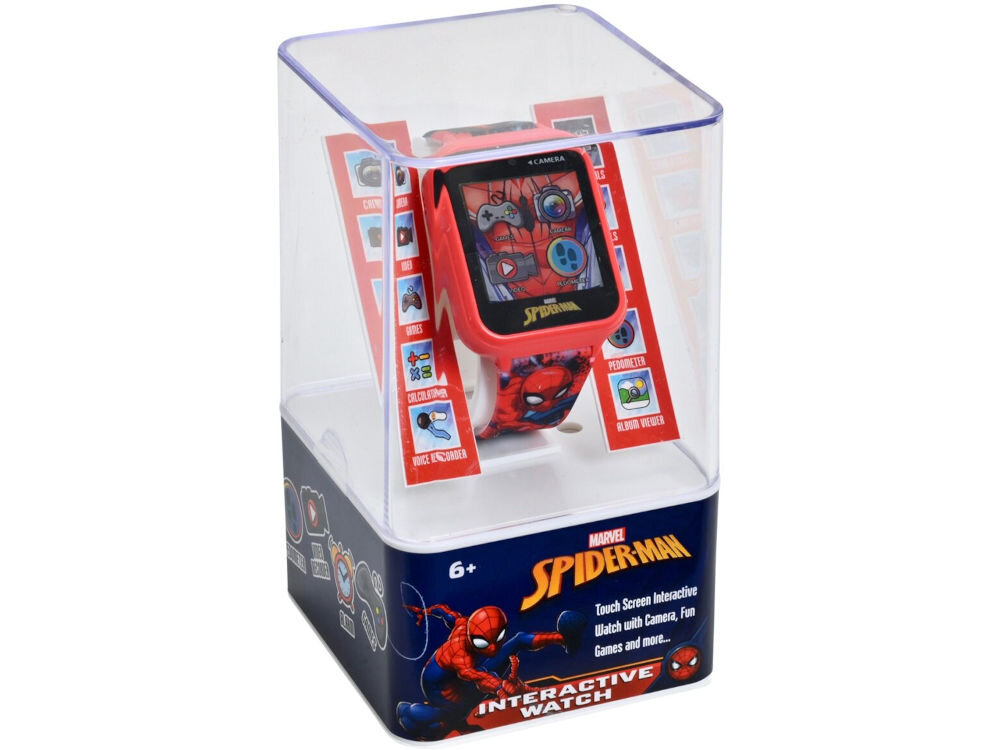 Zabawka smartwatch KIDS EUROSWAN Spider-Man SPD4588 centrum rozrywki i nauki świat przygód Spider - Mana najmłodsi fani spider mana