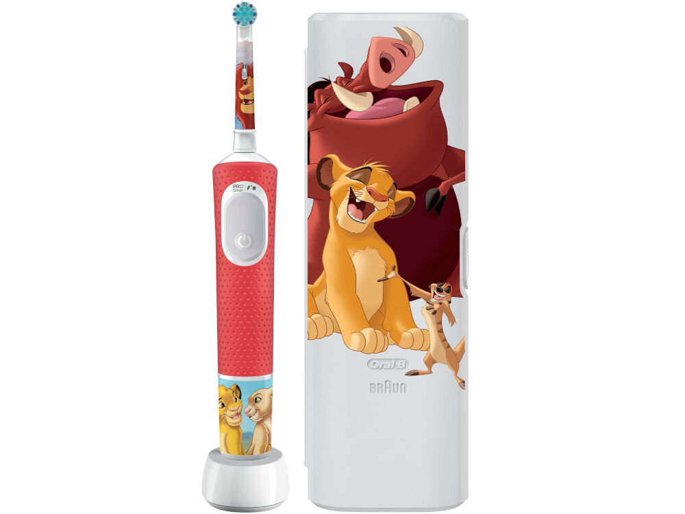 Szczoteczka rotacyjna ORAL-B Pro Kids Król Lew + Etui dbanie o zęby jak z bajki
