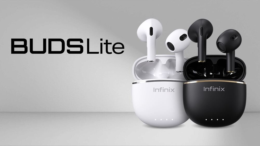 Słuchawki Infinix BUDS Lite design komfort lekkość dźwięk jakość wrażenia słuchowe ergonomia lekkość sport aktywność podróże czas pracy działanie akumulator