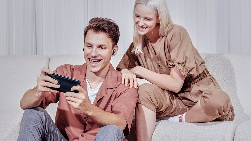 Słuchawki Infinix BUDS Lite tryb opoznienie immersja gra dunamika realistyczne efekty dzwiek