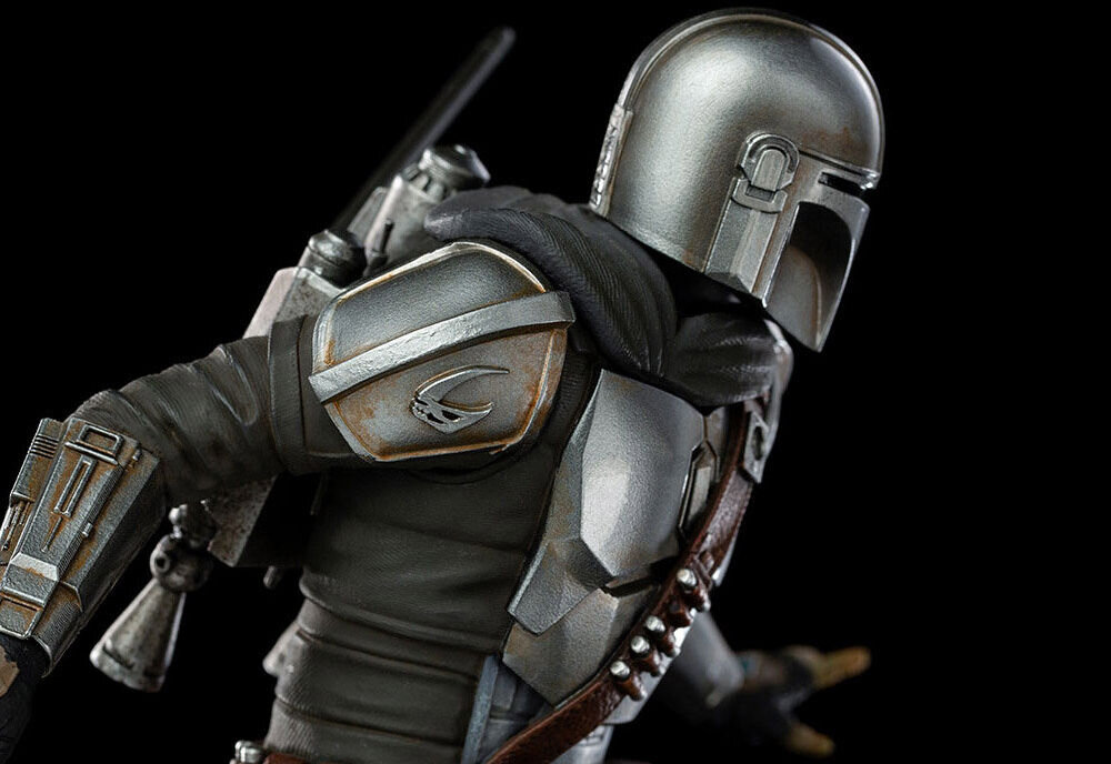 Figurka IRON STUDIOS Star Wars - The Mandalorian Statue Art Scale 1/10 skala 1:10 na półce lub biurku licencja oficjalna autentyczność zgodność z oryginałem 