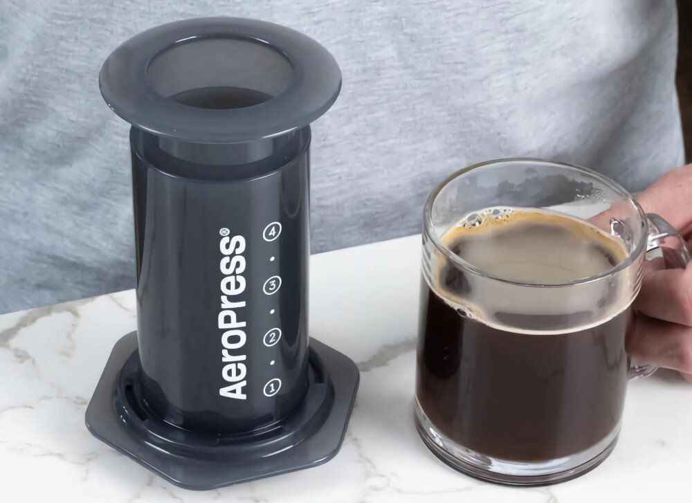 Zaparzacz AEROPRESS Clear Czarny parzenie kawy 3 w 1 Optymalna pojemność możliwości 3 porcje 