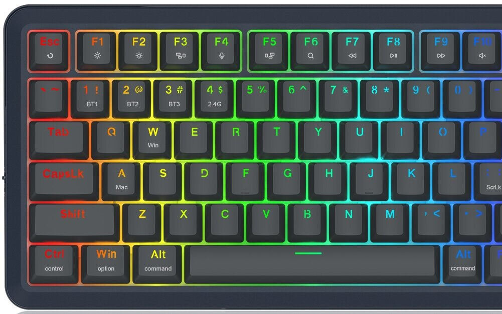 Klawiatura REDRAGON K708-RGB-PRO FLEKACT 
					dostosowana do Ciebie oferuje dedykowane oprogramowanie umożliwiające tworzenie własnych trybów podświetlenia, przypisywanie makr oraz konfigurowanie skrótów klawiszowych produkt na białym tle