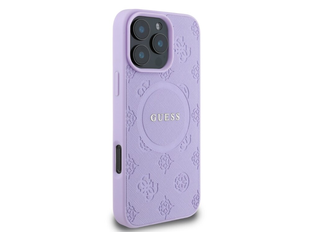 Etui GUESS Saffiano Peony Classic Logo MagSafe
            design logo elegancja luksus