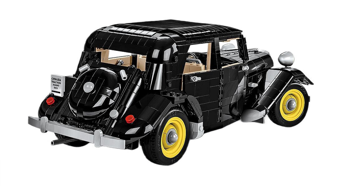 Klocki plastikowe COBI Cars Citroen Traction Avant 11CV 1938 COBI-24337 Motoryzacyjny gigant skala długość 1900 elementów