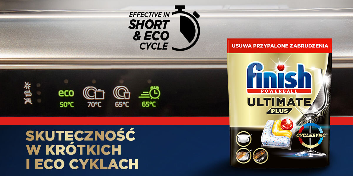 Kapsułki do zmywarki FINISH Powerball Ultimate Plus All in 1 Lemon - 90 szt. czystość blask 4 funkcje ochrona przed kamieniem