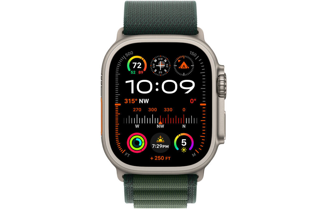 Pasek do Apple Watch (44/45/46/49mm) S Ciemnozielony neutralna węglowo przyjazny wybór dla osób dbających o środowisko odnawialne źródła energii dostarczona bez transportu lotniczego