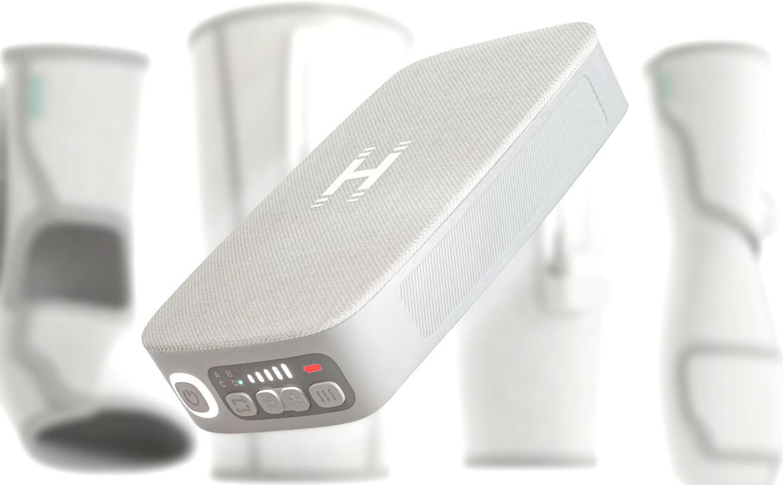 Masażer do stóp HOMEDICS Modulair SR-CMF10H system Modulair kontroler obsługa owijki uciskowe czas pracy