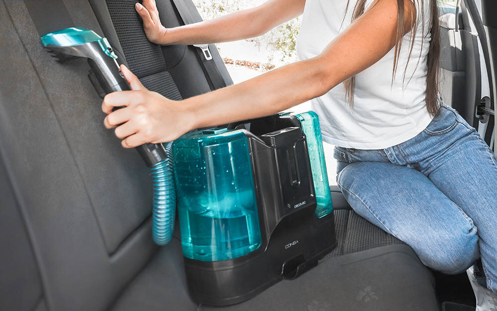 Odkurzacz piorący CECOTEC Conga Carpet Clean Liberty Długi czas pracy porządki możliwości tapicerka meble dywany wnętrze samochodu
