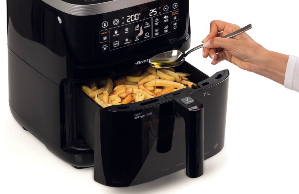 Frytkownica beztłuszczowa ARIETE 4636/00 Air Fryer MOC ZDROWE POSIŁKI potrawy możliwości