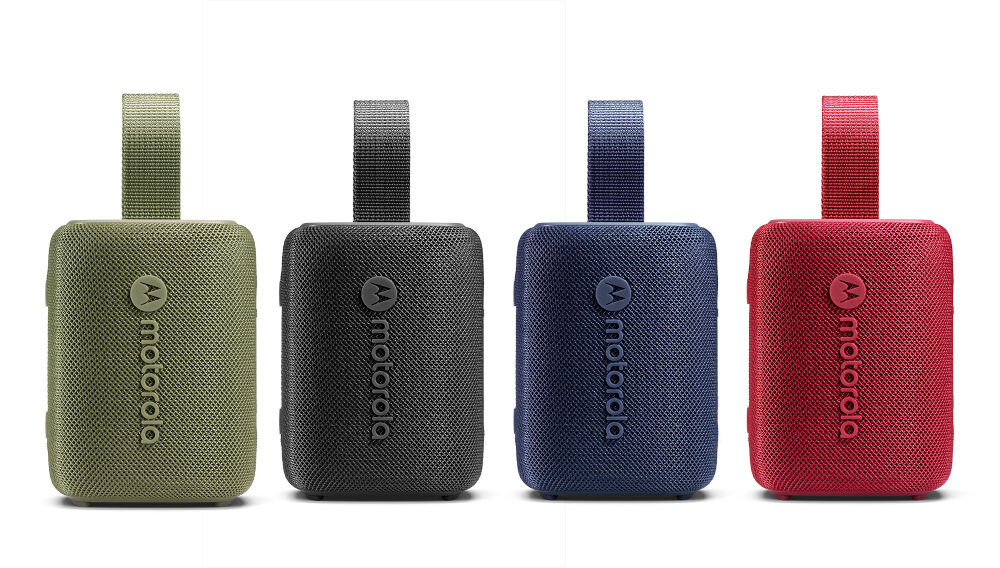 Głośnik mobilny MOTOROLA ROKR 300 - Bez kabli i komplikacji, głośniki mobine na bialym tle