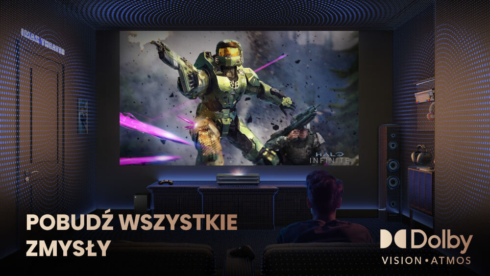Projektor HISENSE PX3-Pro 4K UHD (3840 x 2160), 3000 ANSI lumen, Wi-Fi, Bluetooth technologia HISENSE Pro Laser Engine dobra jakośc obrazu HDR głebokie kolory wyraźne detale wyjątkowe wrażenia wizualne dźwięk przestrzenny bogate realistyczne efekty audio wyjątkowa immersja ustawienia automatycznie optymalizowanie dobre wrażenia audiowizualne do filmów gier multimediów 