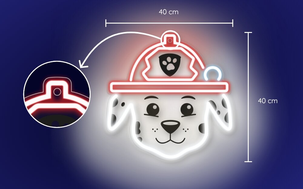 Neon LED PSI PATROL  zawieszenie 
