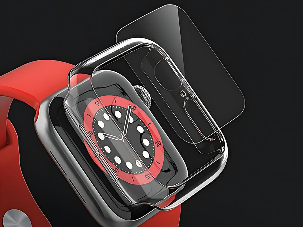 Etui ARAREE Nukin do Apple Watch 7/8/9 (41mm) Przezroczysty Szkło i etui zaprojektowane szkło ochronne jakość kontrola trwałość funkcjonalność precyzyjne wykonanie kompatybilne z większością ładowarek bezprzewodowych wygodne ładowanie współgrać z ochronnym szkłem ARAREE PURE film (brak w zestawie) kontrola jakości w ramach systemu AQS trwałość wysoka jakość wykonania 