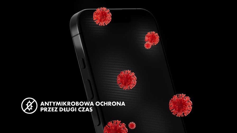 Szkło hartowane HAMMER GLASS Corning  Ochrona przed mikrobami 