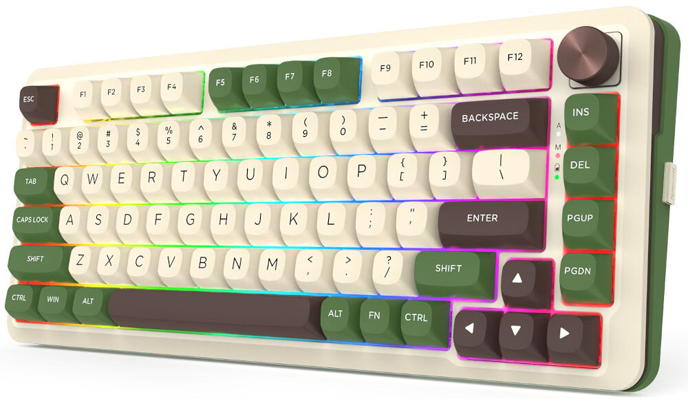 Klawiatura REDRAGON K681CCG-RGB-PRO Cyrus stabilność i komfort pracy, dzięki systemowi gasket mount, trwała i odporna na intensywną eksploatację, produkt na białym tle