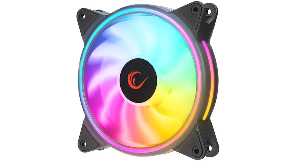 RAMPAGE Coolwind F3 Chłodzenie procesora CPU 3 wentylatory 120mm ARGB + kontroler podświetlenie ARGB poprawa wygladu sprzętu pełna personalizacja dostosowanie kolorów oraz efektów świetlnych estetyka stanowiska komputerowego 