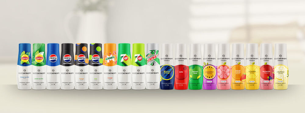 Syrop SODASTREAM Crafted Brzoskwinia i Imbir 330 ml smakowa różnorodność kwiat czarnego bzu marakuja lemoniada klasyki pepsi mirinda cola orzeźwiające owocowe smaki bez cukru bąbelkowa rewolucja  