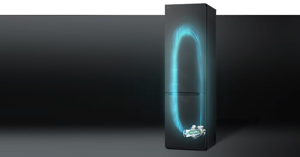 LODÓWKA LG GBV22L0EPY sprężarka Smart Inverter skutecznie energooszczędnie cicha praca 35 dB