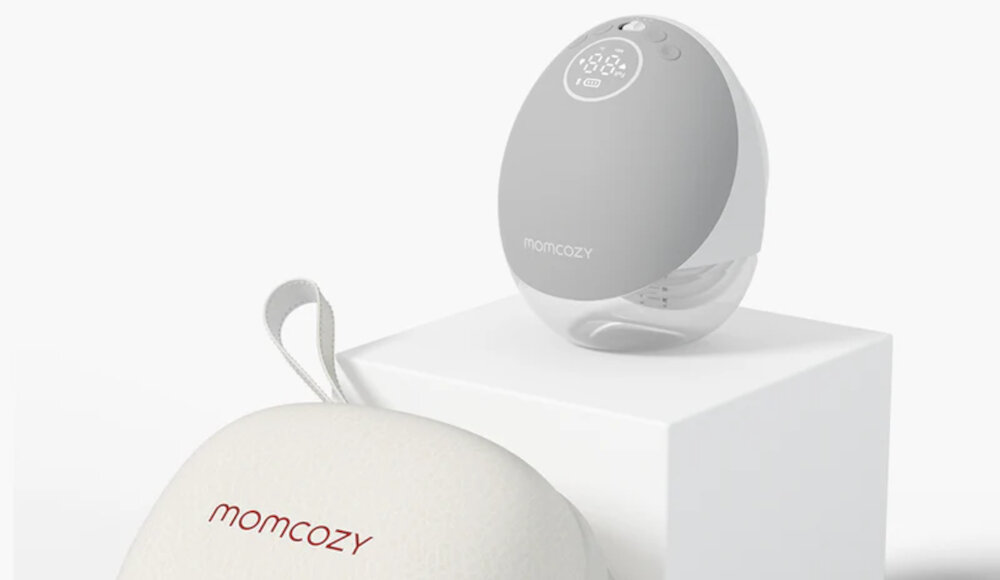 Laktator MOMCOZY M9 Pojedynczy Szary prezentacja wizualizacja wygląd lifestyle