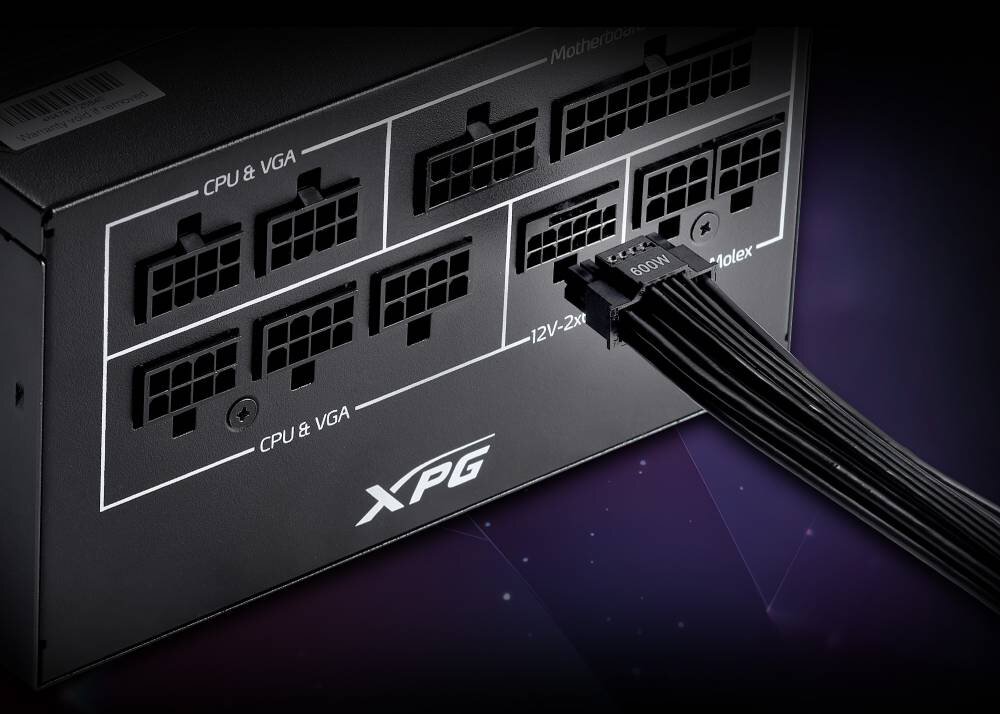 Zasilacz ADATA XPG Core Reactor II VE 850W 80 Plus Gold przeznaczenie moc standard certyfikat
