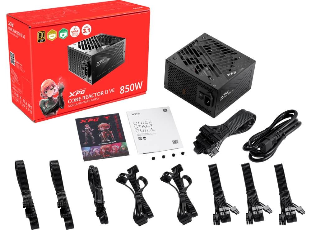 Zasilacz ADATA XPG Core Reactor II VE 850W 80 Plus Gold opakowanie zasilacz