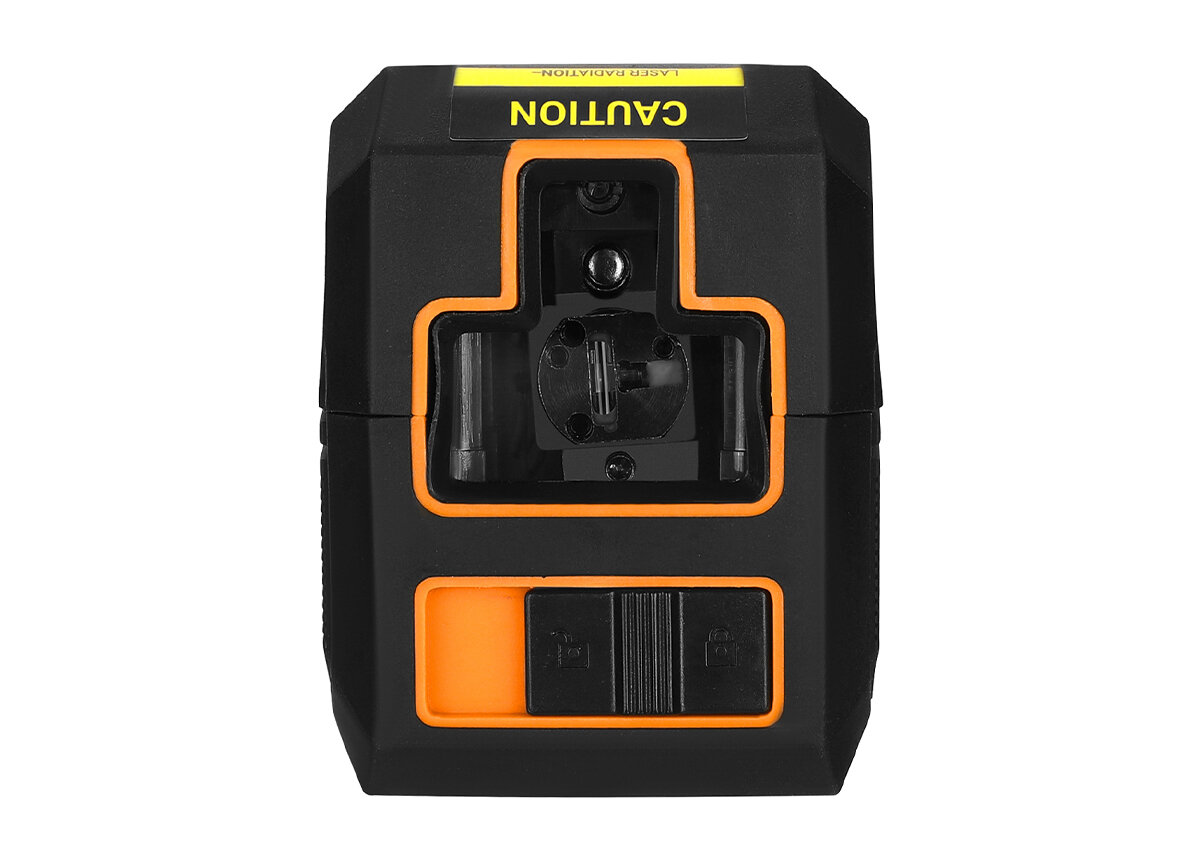 Laser krzyżowy  DEKO DKLL2PG wymiary 73 x 72 x 55 mm zielona wiazka lasera dobra widocznosc lini obudowa warstaw gumowa stabilny pewny chwyt funkcja skosow blokowanie wahadla zasilanie uniwersalne dwie baterie typu AA lub akumulatory typu AA