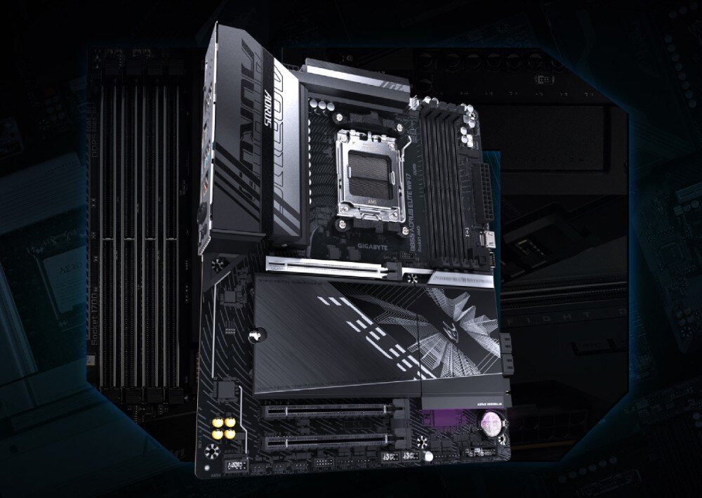 Płyta główna GIGABYTE B850 Aorus Elite WiFi 7 trwałość konstrukcja wzmocnienia