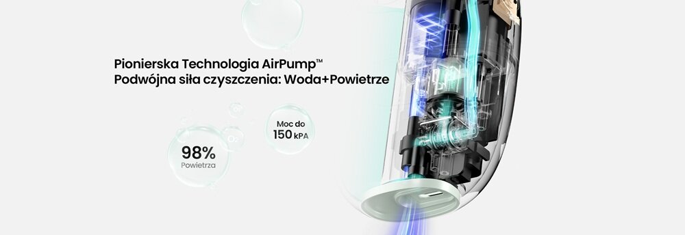 Irygator OCLEAN A10 Biały skuteczne usuwanie resztek jedzenia, zdrowsza jama ustna