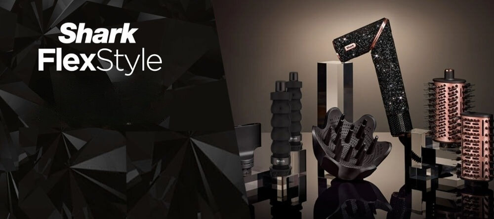 SHARK Flexstyle HD440JBEU Фен і бігуді Diamond Black Diamond Tips Згинається щітка-дифузор