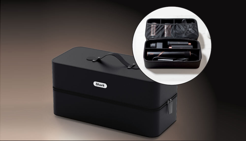 SHARK Flexstyle HD440JBEU Фен і бігуді Diamond Помічник у дорозі Стильний футляр для зберігання сушарка Улюблені поради Готові до будь-яких викликів Відчуття впевненості Чудовий вигляд Стильний Зручна подорож