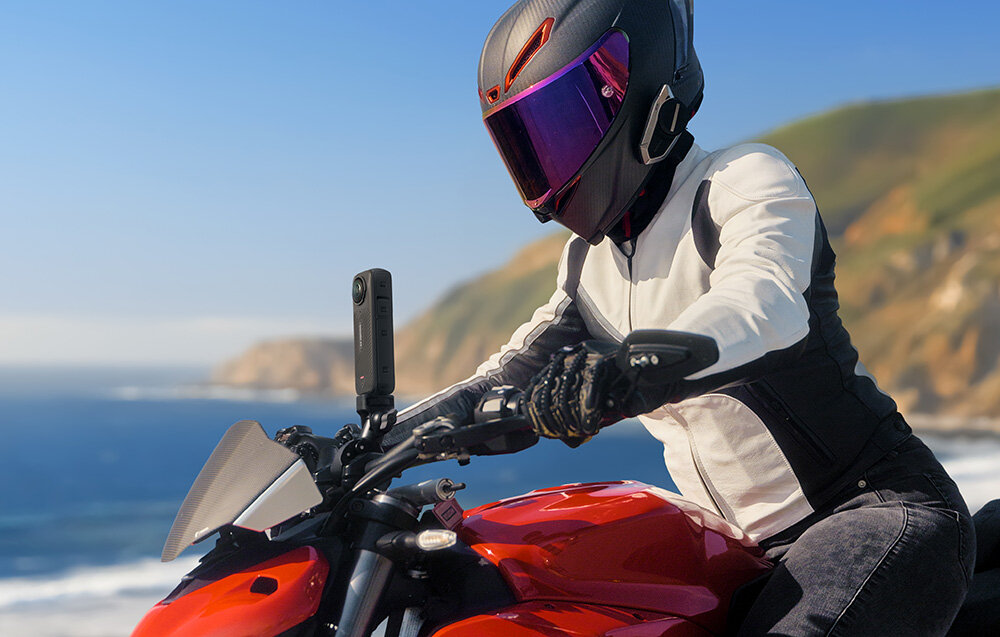 Kamera sportowa INSTA360 X4 - jazda na motocyklu, sekwencje, eksperymenty, kluczow chwile