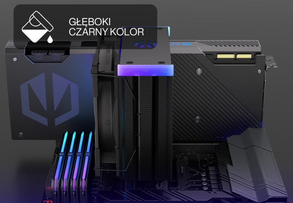 Chłodzenie CPU ENDORFY Fera 5 Black ARGB kolor wygląd konstrukcja