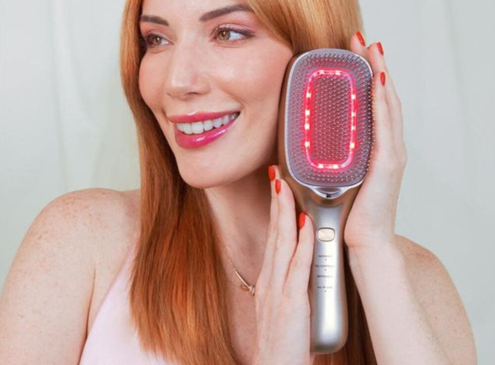 Szczotka prostująca CECOTEC Haircare Revitalize Szampański Spersonalizowana pielęgnacja Cztery tryby pracy  dopasowanie potrzeby działanie Tryb masaż „Oil Control” „Revitalize” tryb „Wszystko w jednym” rutyna