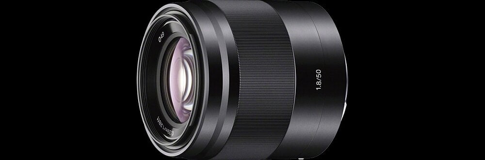 Obiektyw SONY E 50mm f-1.8 OSS  aparat zdjęcia ogniskowa zoom szkła optyka soczewki montaż bagnet af ostrość regulacja pierścienie  