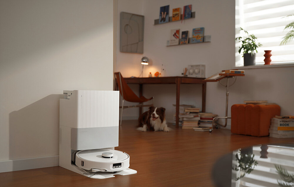 ROBOT SPRZĄTAJĄCY ROBOROCK QREVO EDGE 5V1 Stacja dokująca 3.0 woda temperatura usuwa zanieczyszczenia eliminuje bakterie System monitorowania czystości Automatyczne opróżnianie pojemnika na kurz system suszenia mopów 