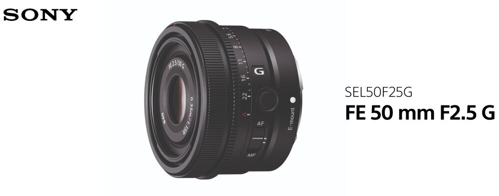 Obiektyw SONY FE 50 mm f-2.5 G kv początek opisu