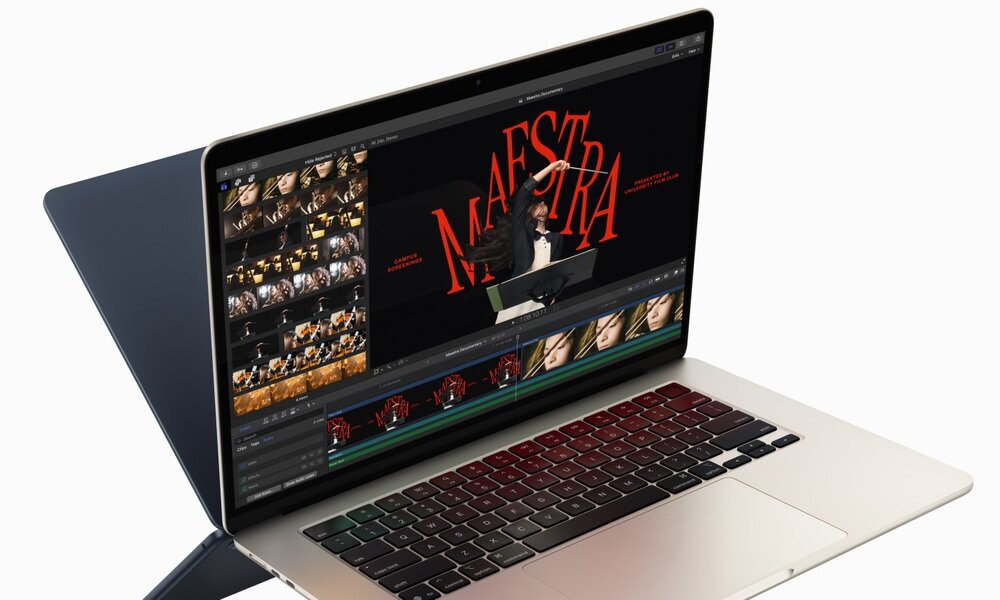 Знімок екрана та клавіатури MacBook Air