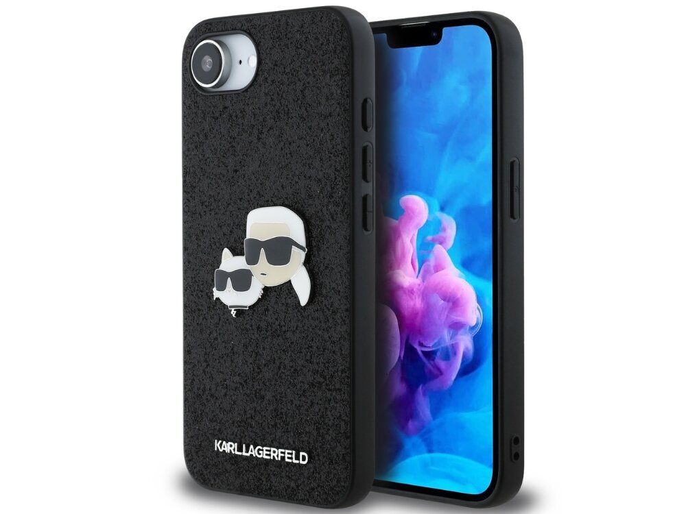 Etui Karl Lagerfeld Fixed Glitter etui założone na smartfon