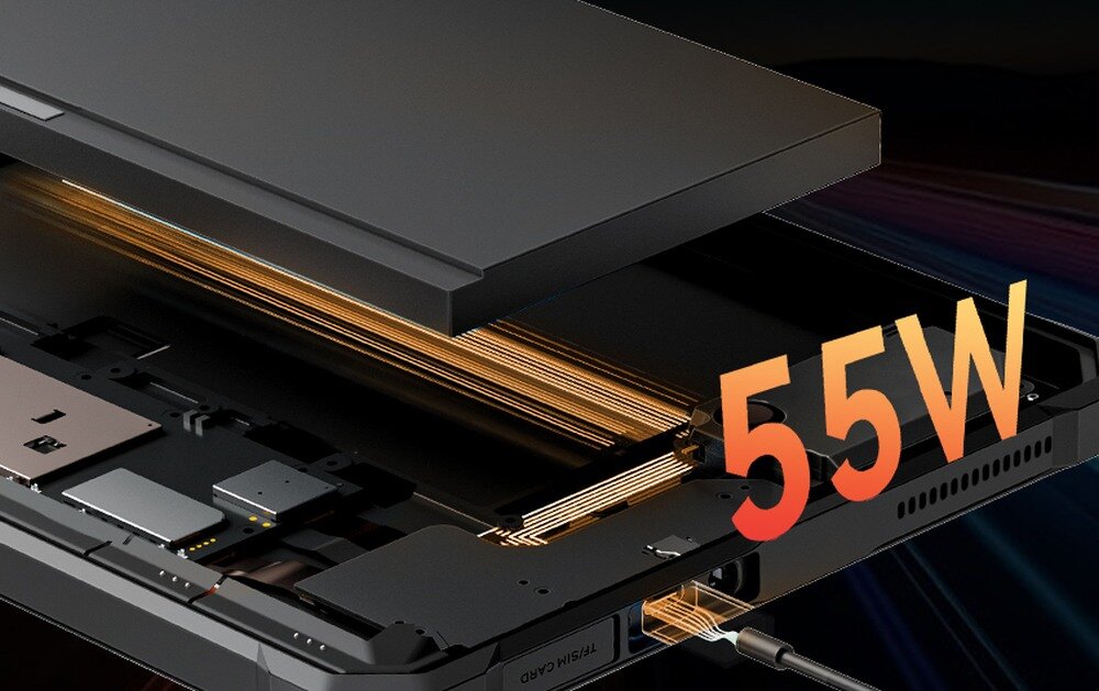 Tablet BLACKVIEW Active 10 Pro ładowanie 55 W  OTG