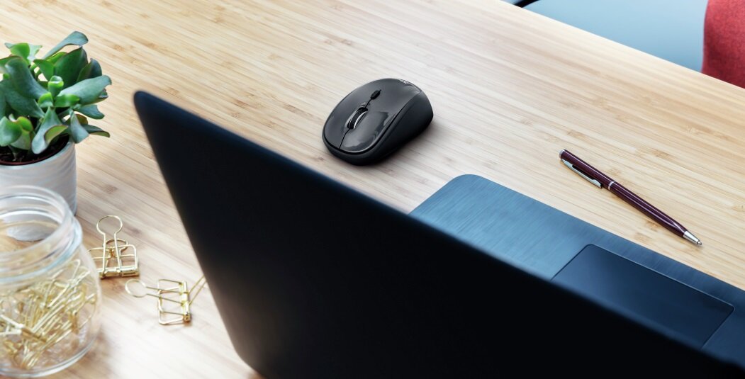 Mysz Trust Yvi Mini - wysoka jakość ergonomia pracy gumowe okładziny boczne komfort użytkowania