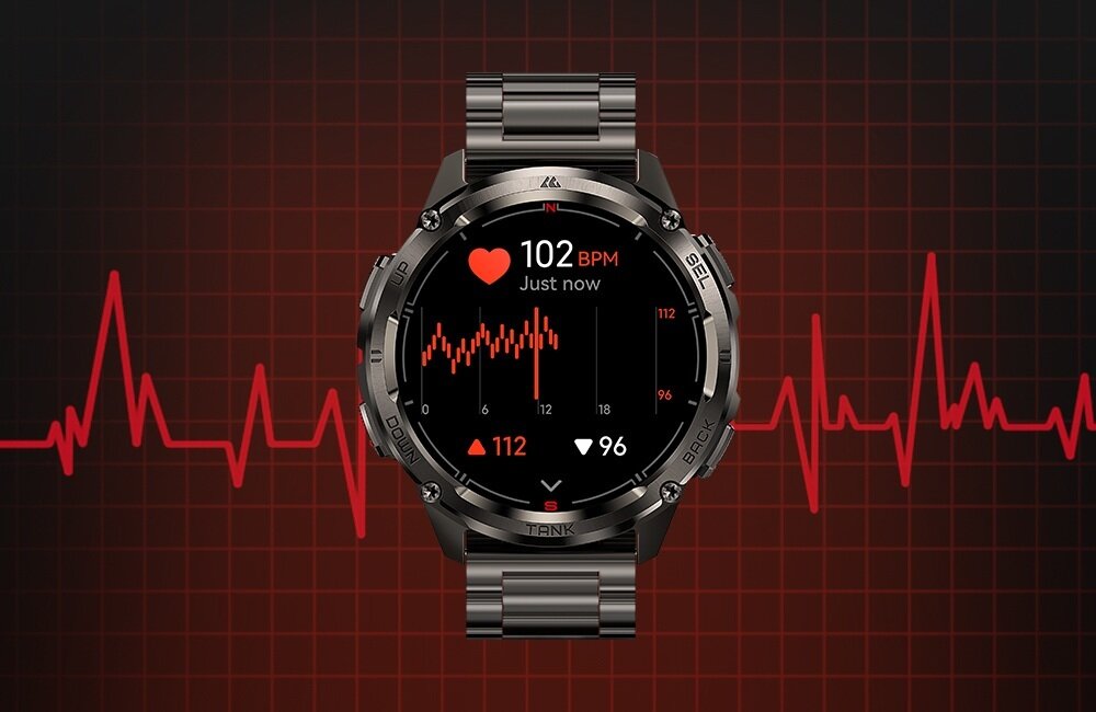 Smartwatch KOSPET Tank T3 Ultra 2 Special Edition pomiar tętna   