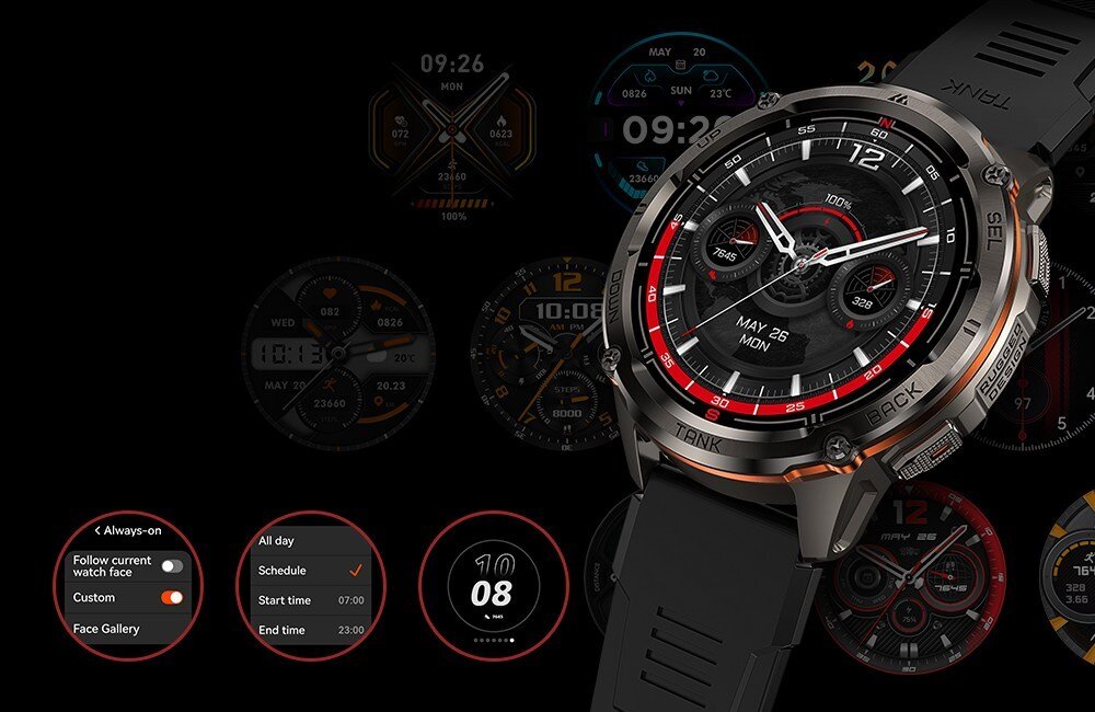 Smartwatch KOSPET Tank T3 Ultra 2 Special Edition  różne tarcze  
