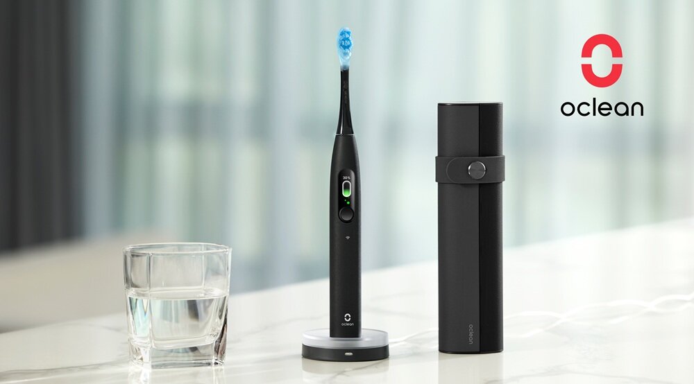 Szczoteczka soniczna OCLEAN X Ultra 20 Czarny skuteczniejszaq higiena jamy ustnej, dokładniej, efektywniej